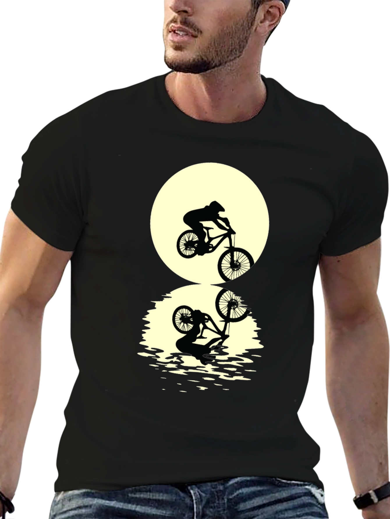 Mountain Bike Silhouette Graphic Tee