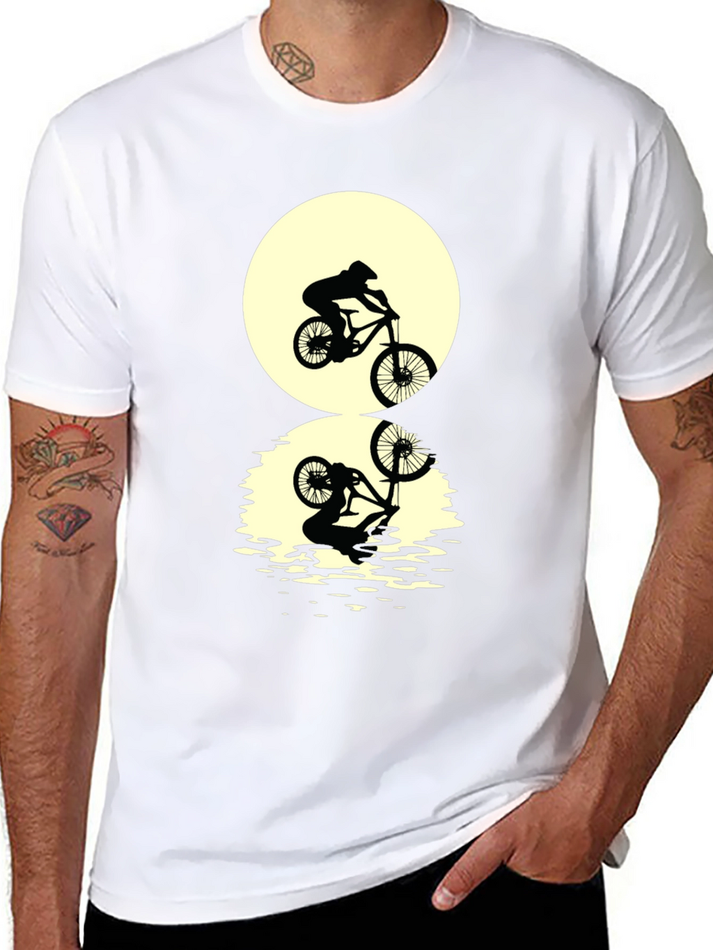 Mountain Bike Silhouette Graphic Tee