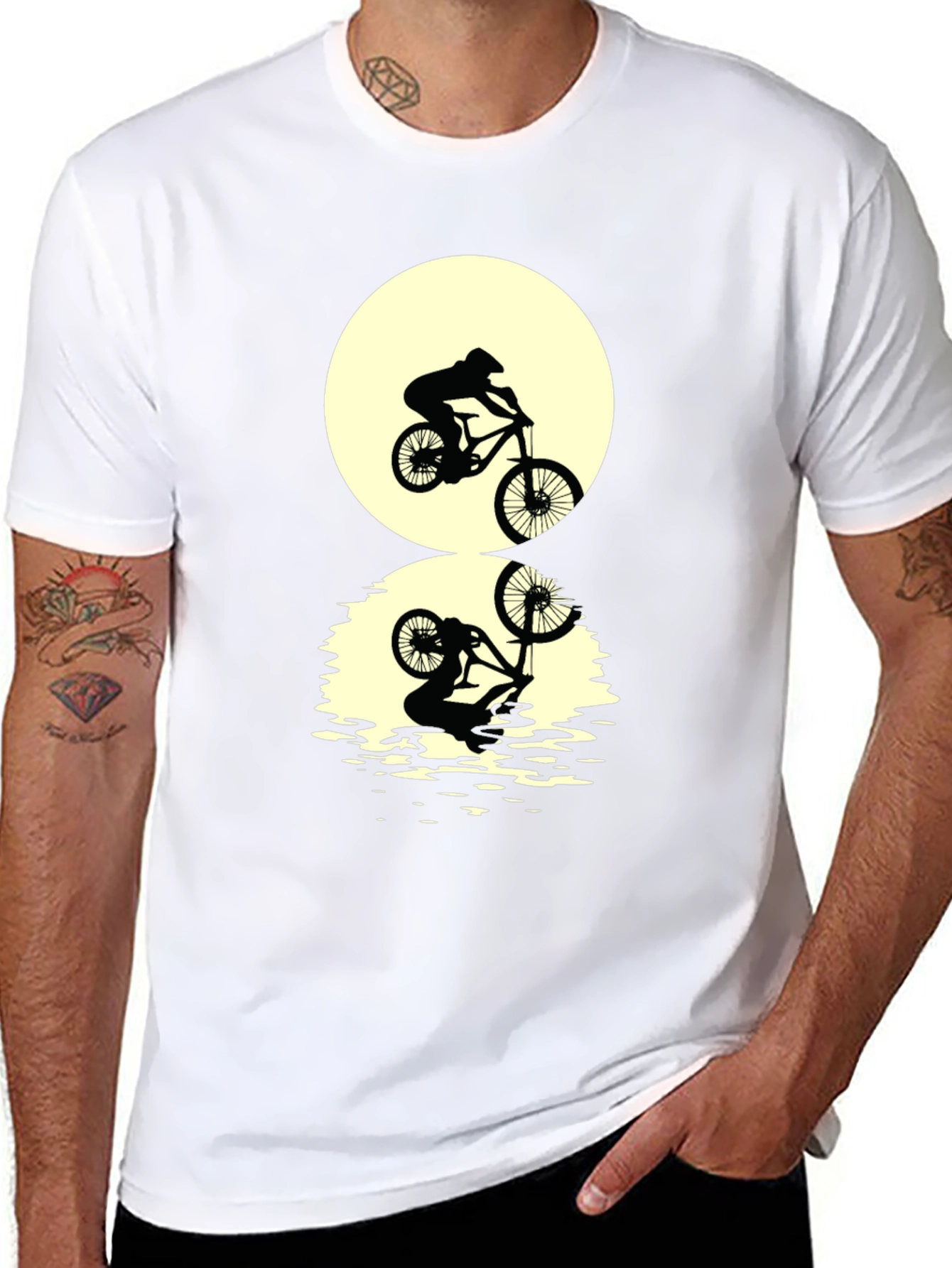 Mountain Bike Silhouette Graphic Tee