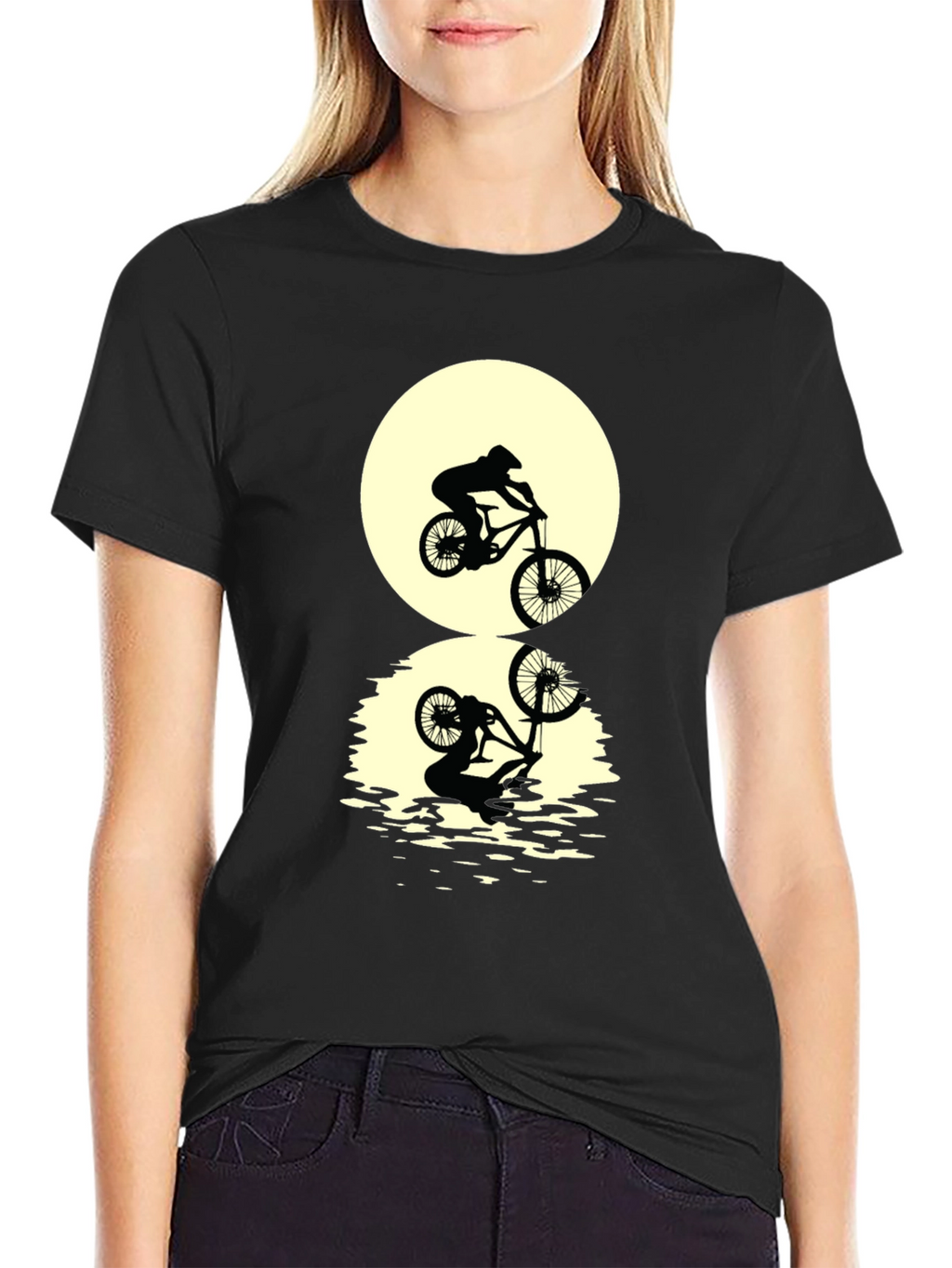Mountain Bike Silhouette Graphic Tee