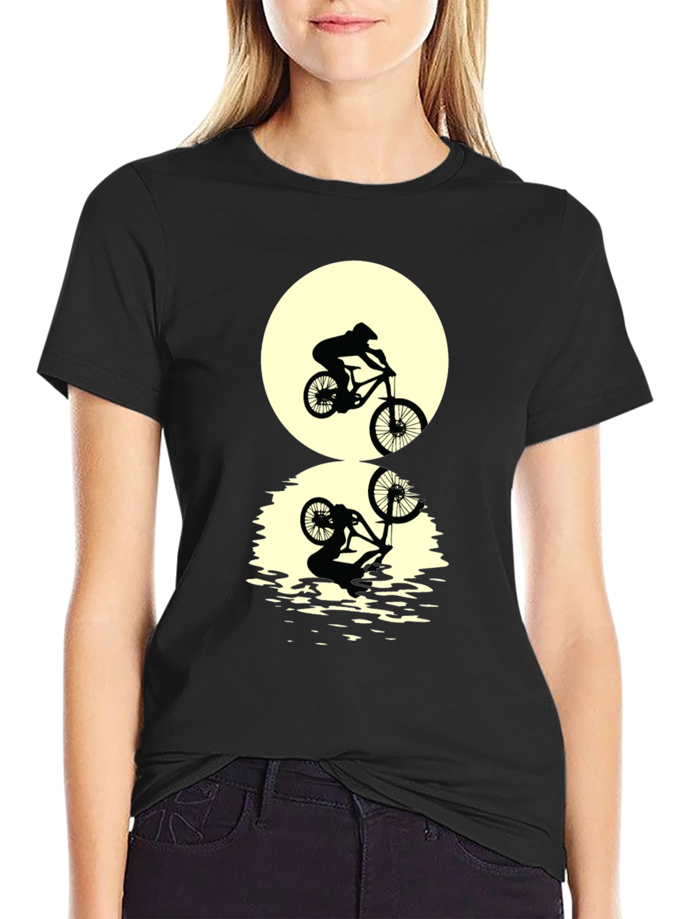 Mountain Bike Silhouette Graphic Tee