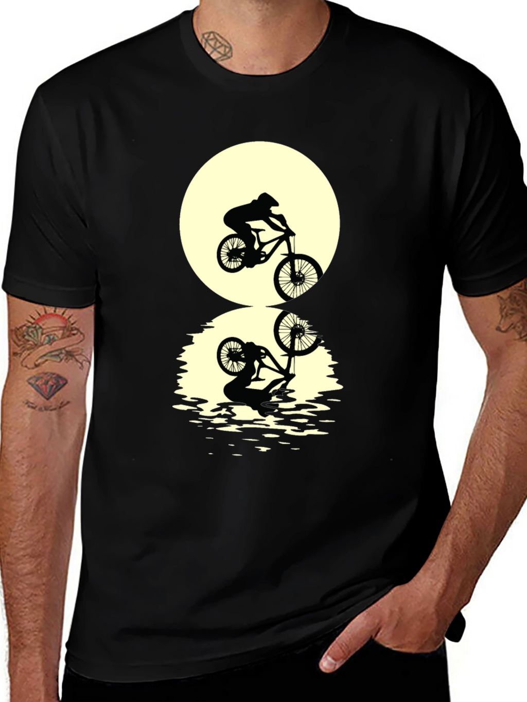 Mountain Bike Silhouette Graphic Tee