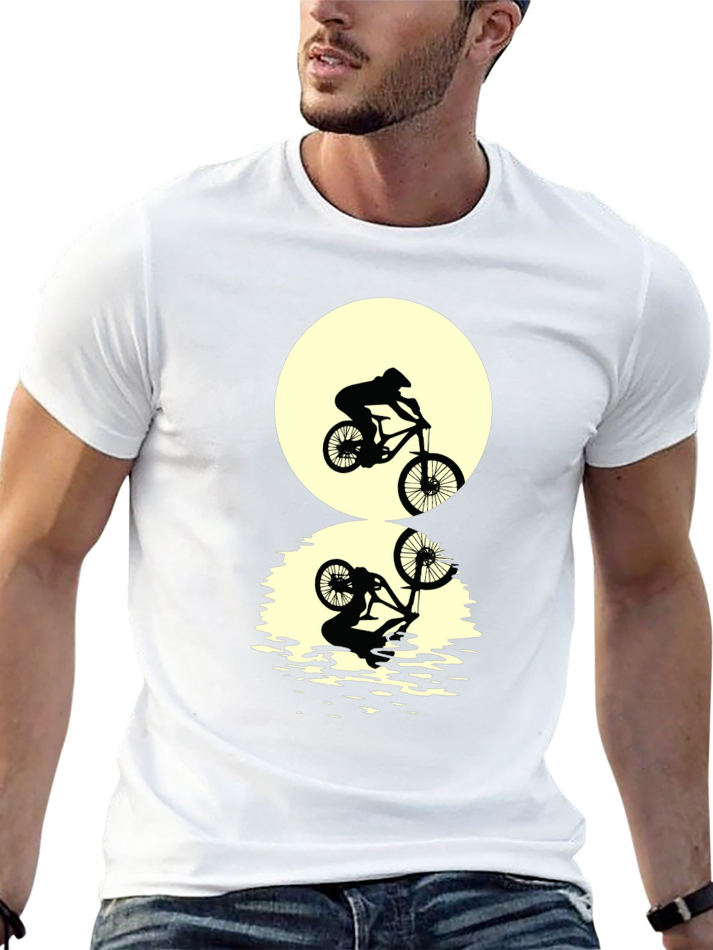 Mountain Bike Silhouette Graphic Tee