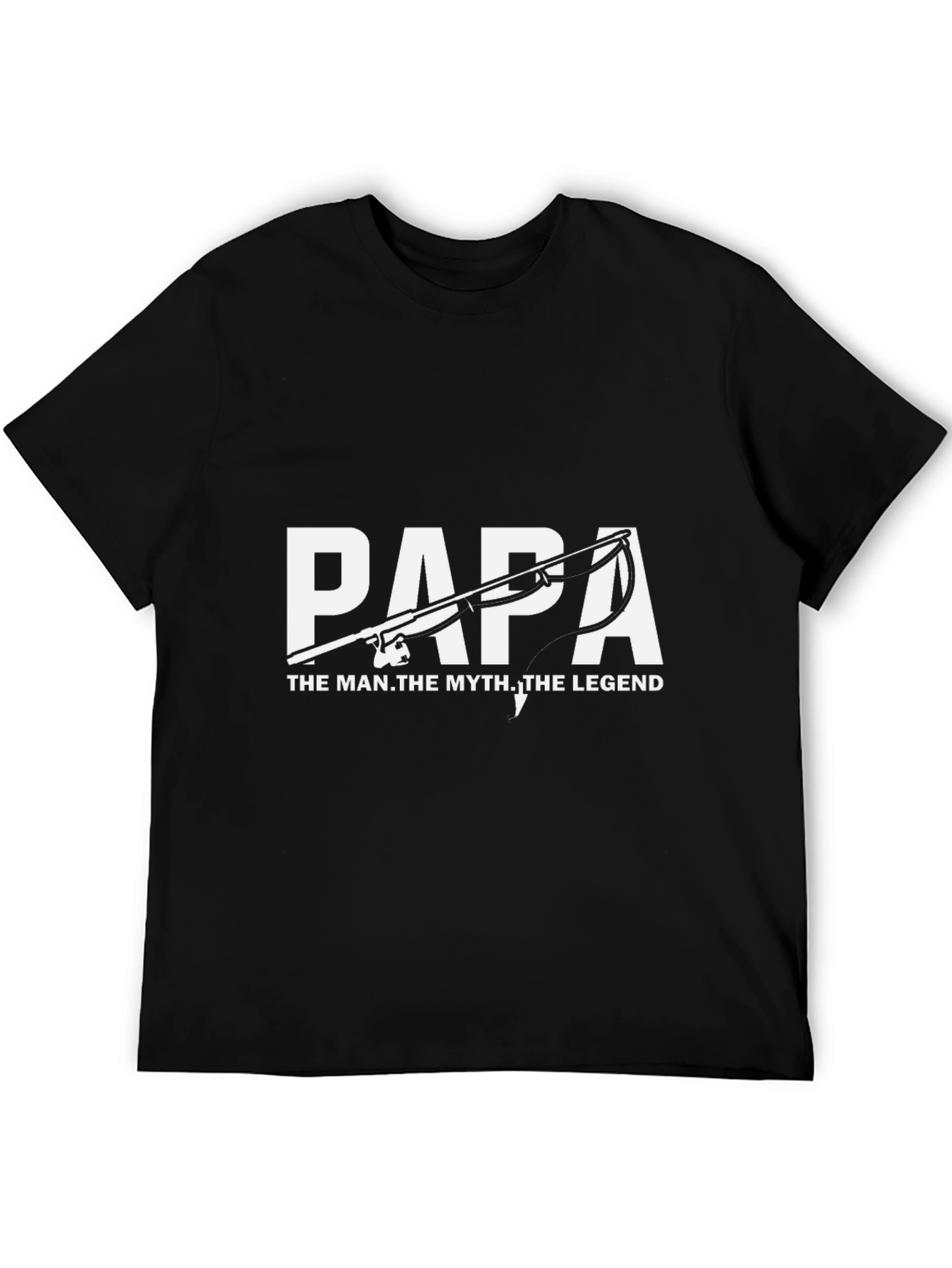 Papa The Man The Myth The Legend Fishing T-Shirt