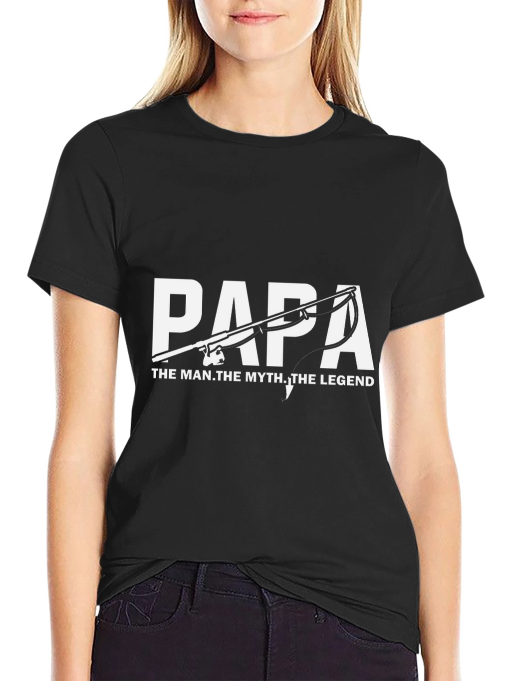 Papa The Man The Myth The Legend Fishing T-Shirt