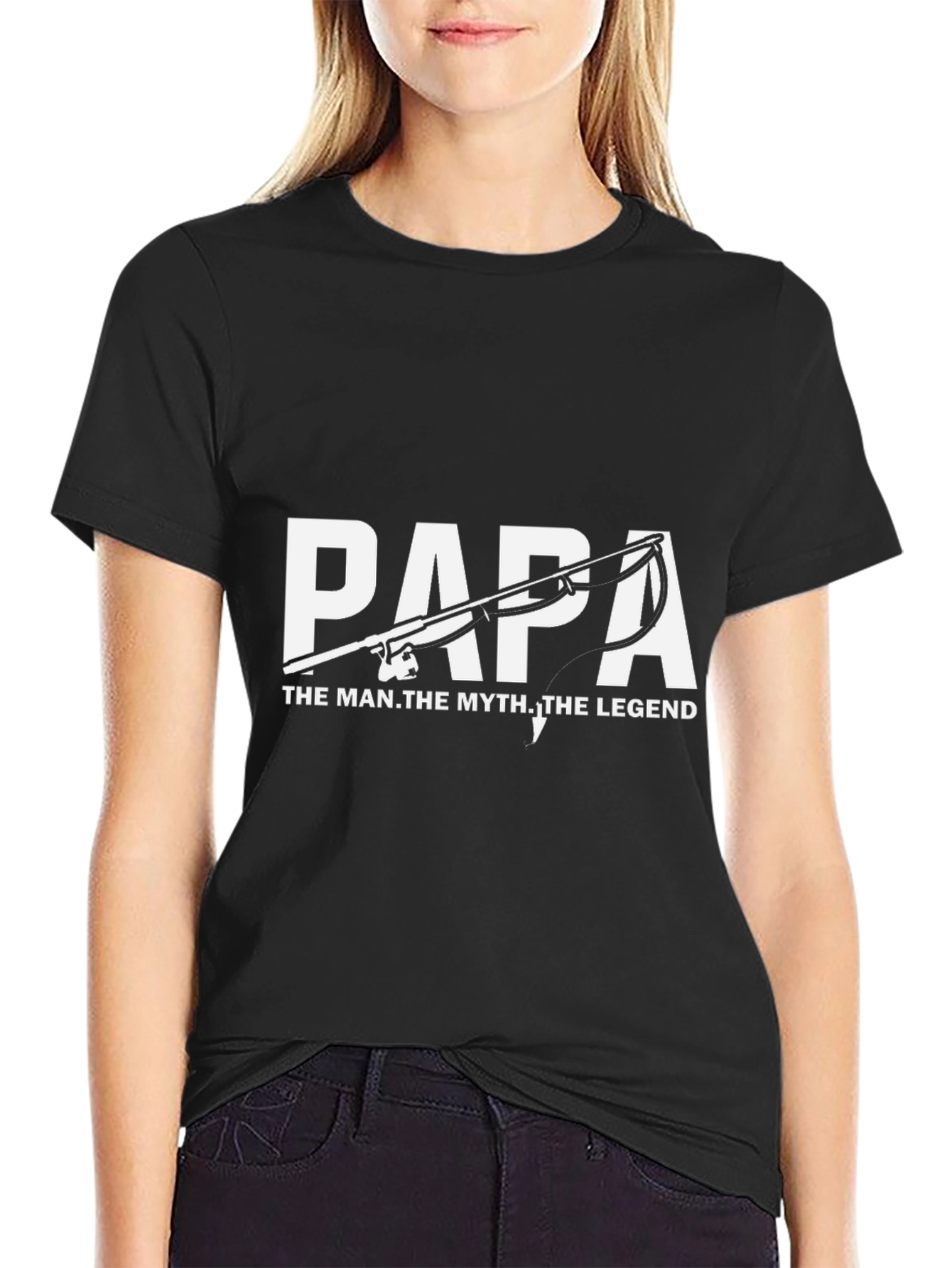 Papa The Man The Myth The Legend Fishing T-Shirt