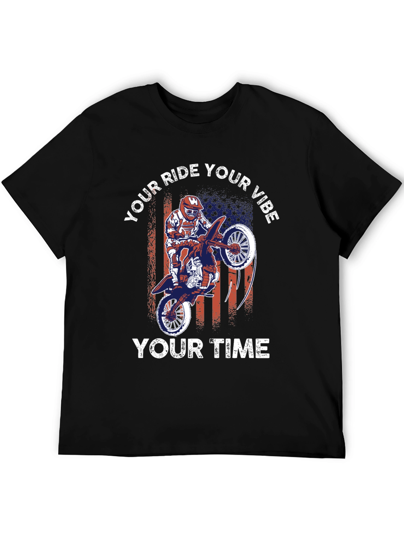 Motorcycle Rider Graphic T-Shirt - Your Ride Your Vibe