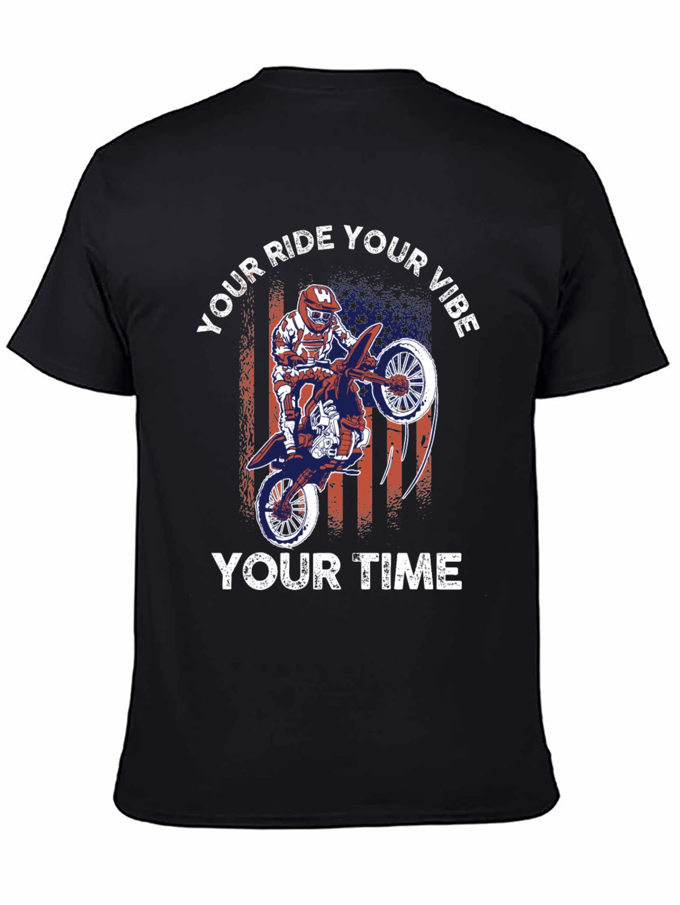 Motorcycle Rider Graphic T-Shirt - Your Ride Your Vibe