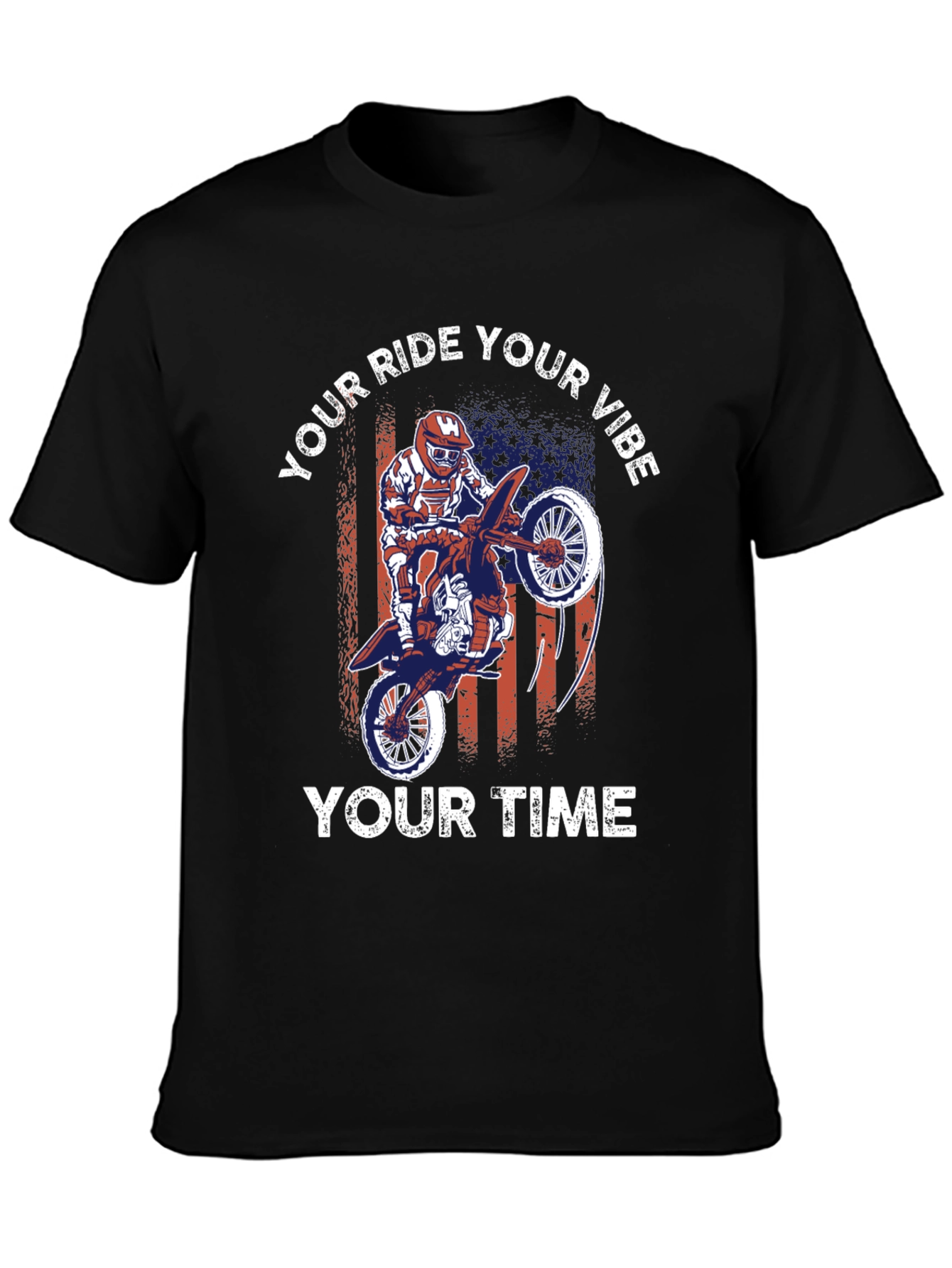 Motorcycle Rider Graphic T-Shirt - Your Ride Your Vibe
