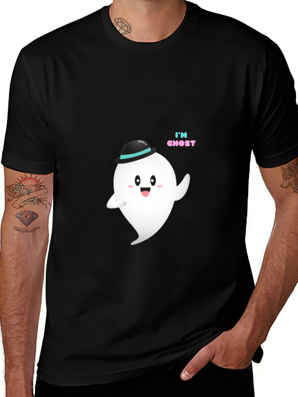 Cute Ghost T-Shirt - Halloween Apparel