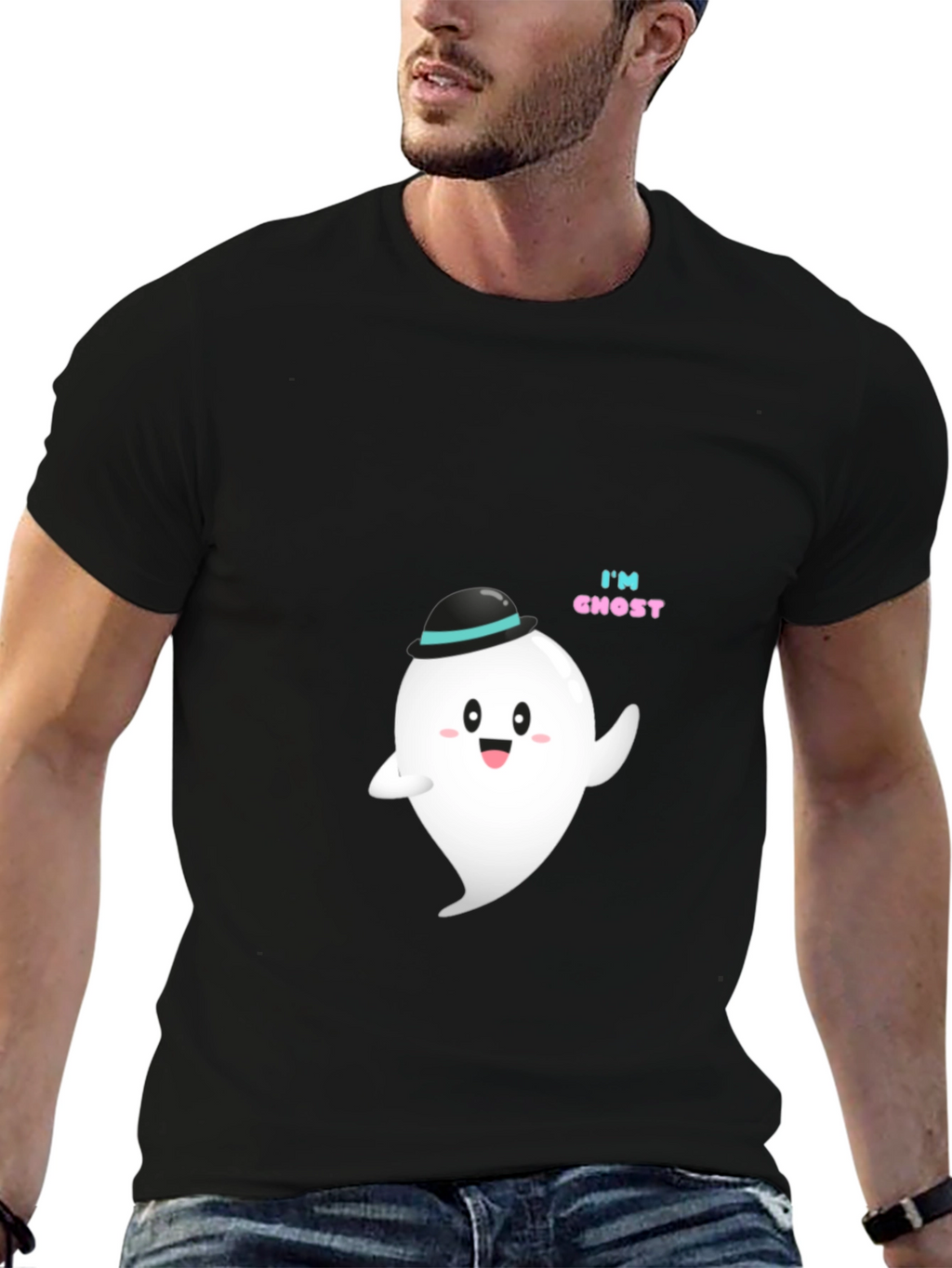Cute Ghost T-Shirt - Halloween Apparel