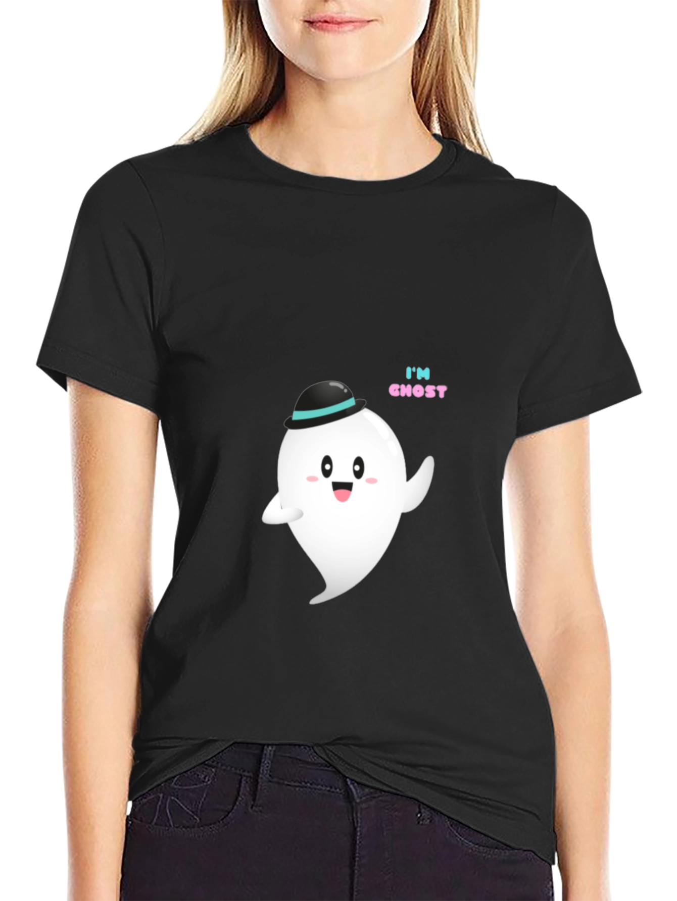 Cute Ghost T-Shirt - Halloween Apparel