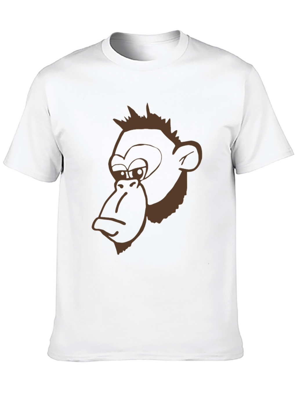 Funny Monkey Graphic Black T-Shirt