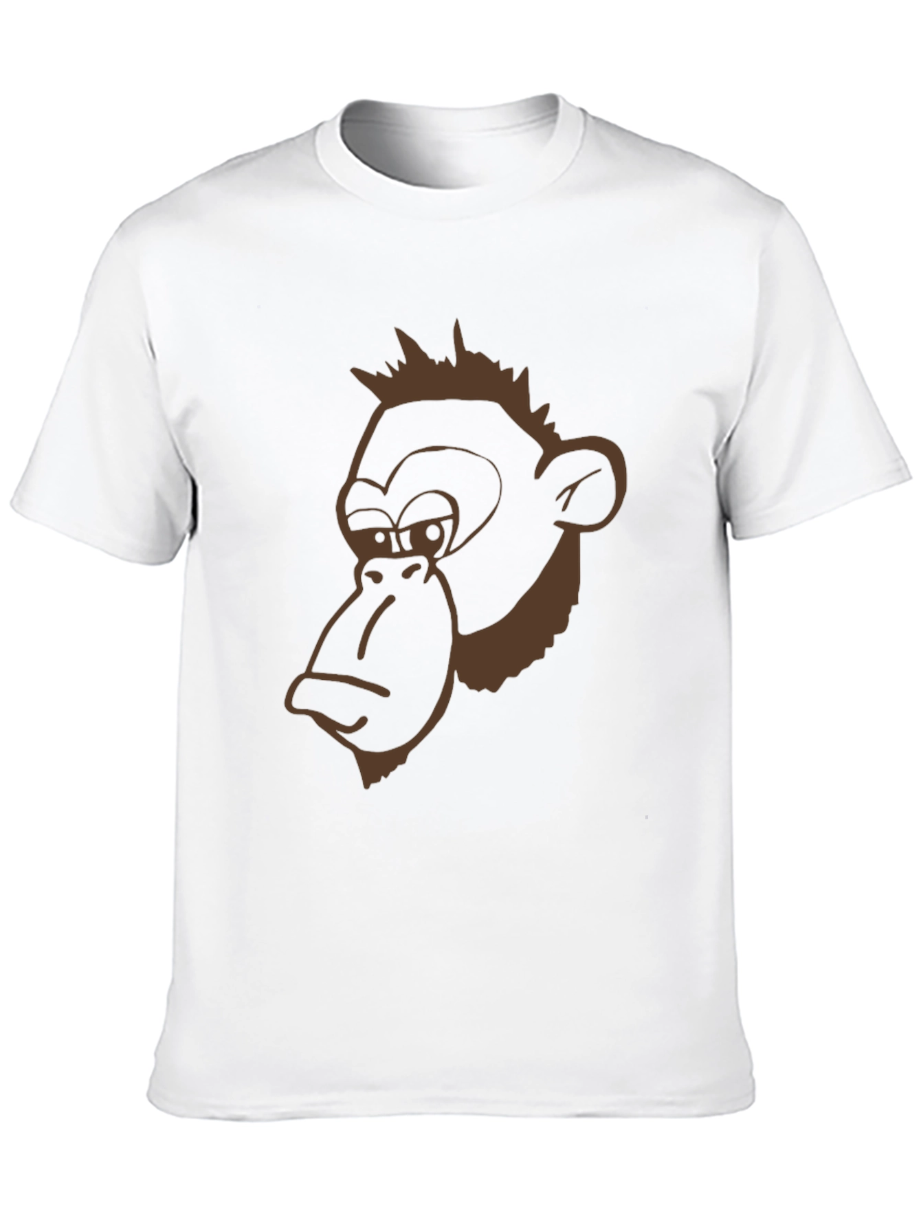 Funny Monkey Graphic Black T-Shirt