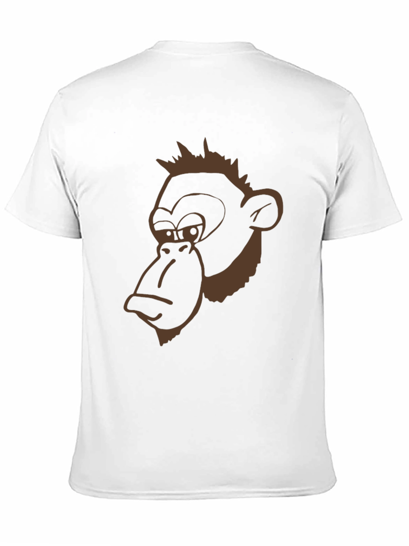 Funny Monkey Graphic Black T-Shirt
