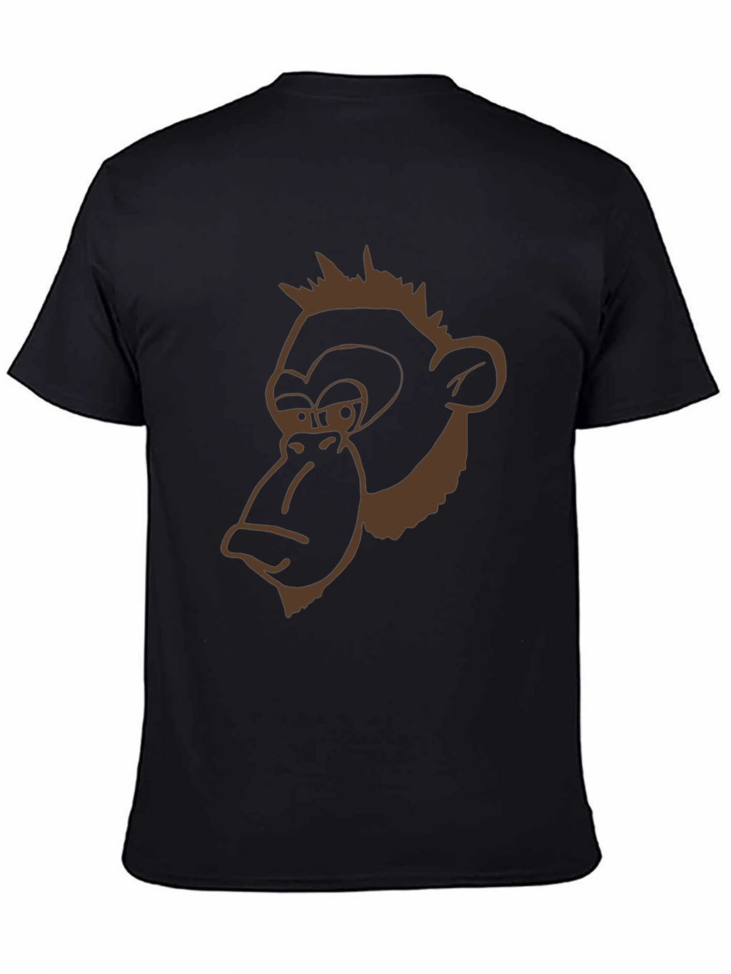 Funny Monkey Graphic Black T-Shirt