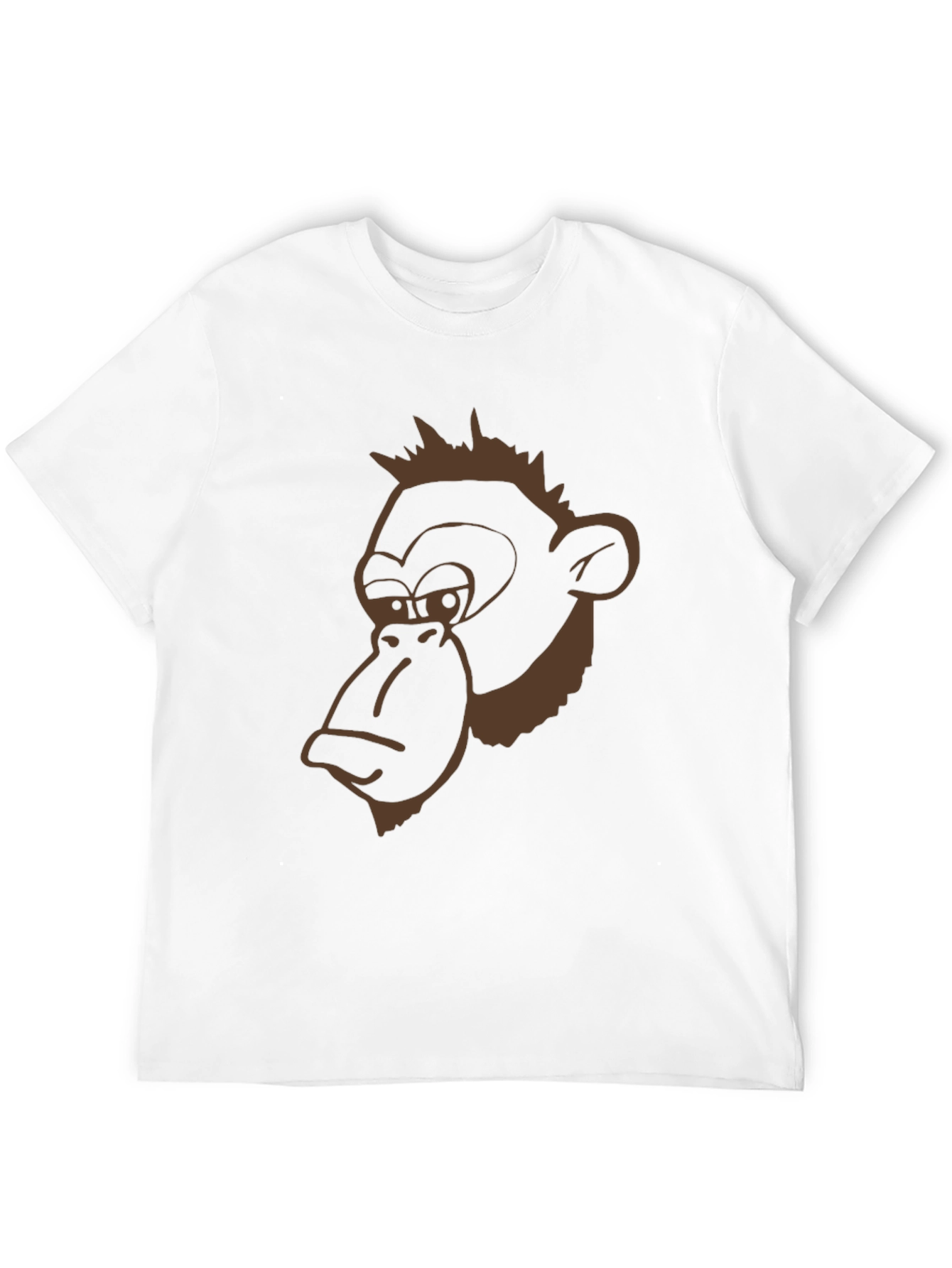 Funny Monkey Graphic Black T-Shirt