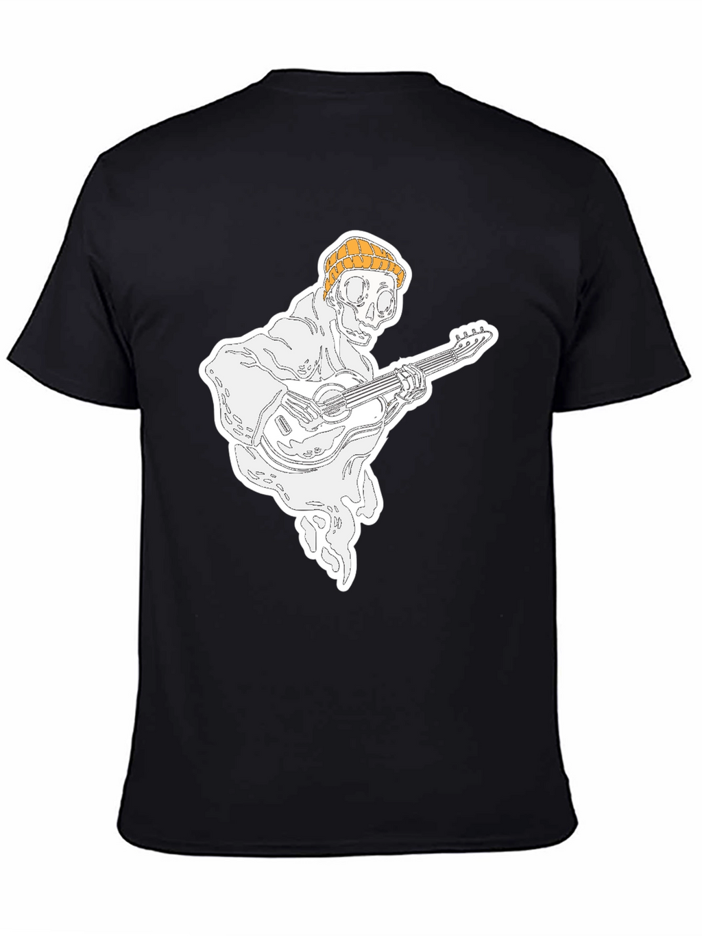 Ghost Guitar Player Black T-Shirt