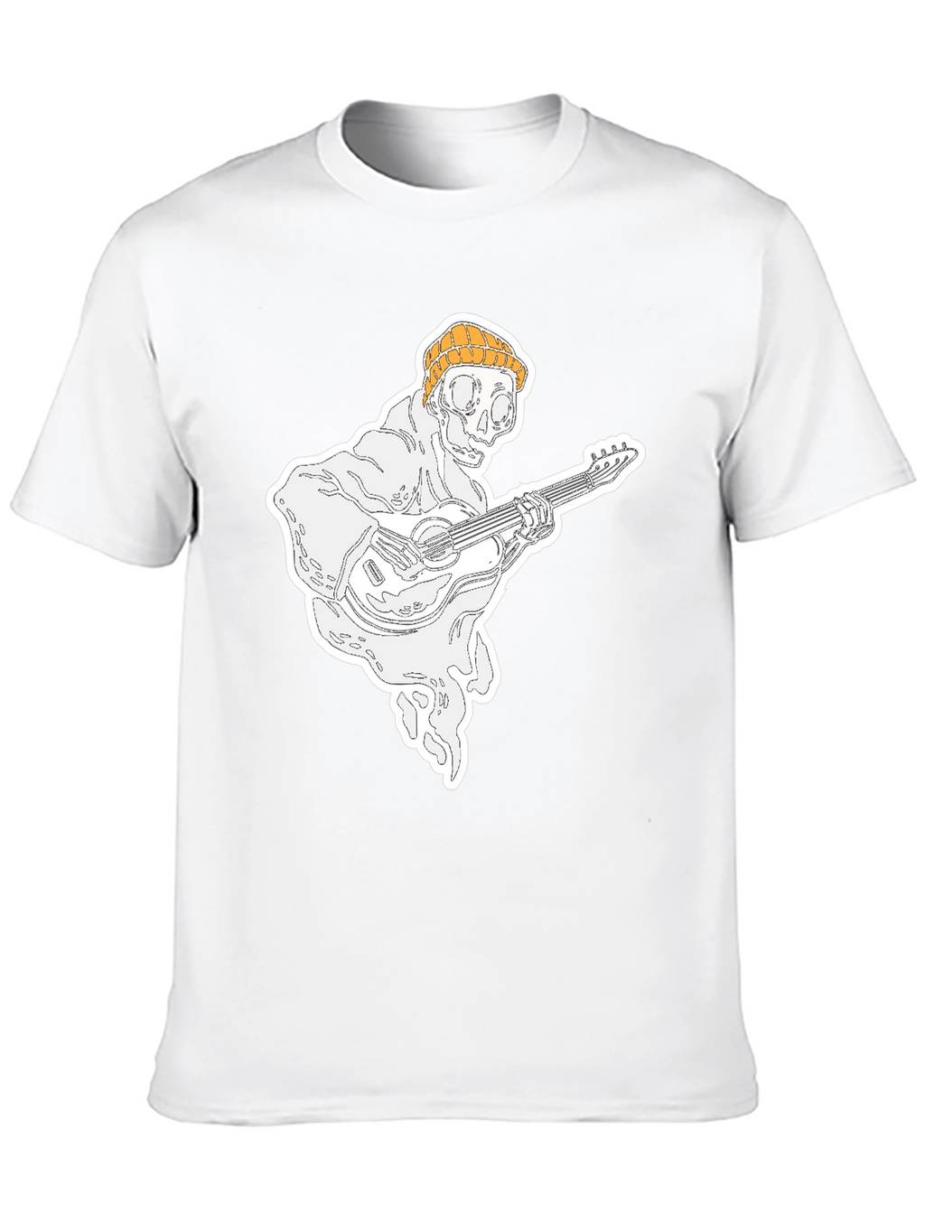 Ghost Guitar Player Black T-Shirt