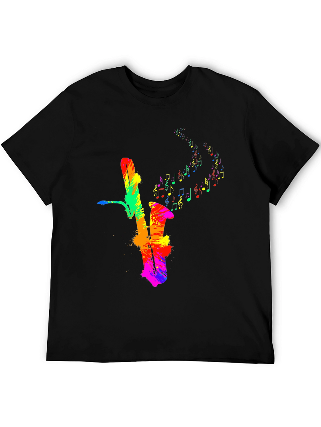 Colorful Saxophone Music T-Shirt