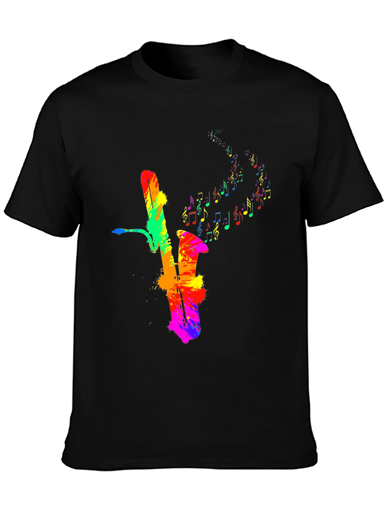 Colorful Saxophone Music T-Shirt
