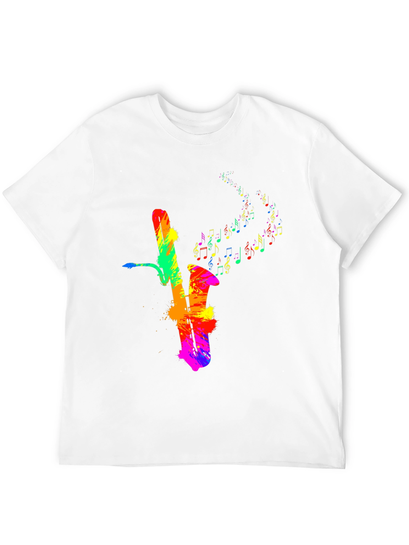 Colorful Saxophone Music T-Shirt