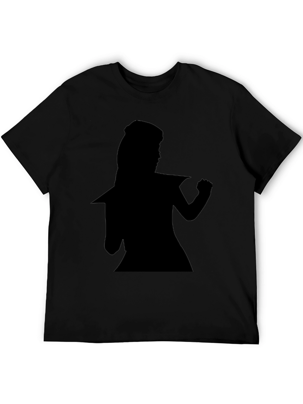 Silhouette Graphic T-Shirt - Bold Black Tee