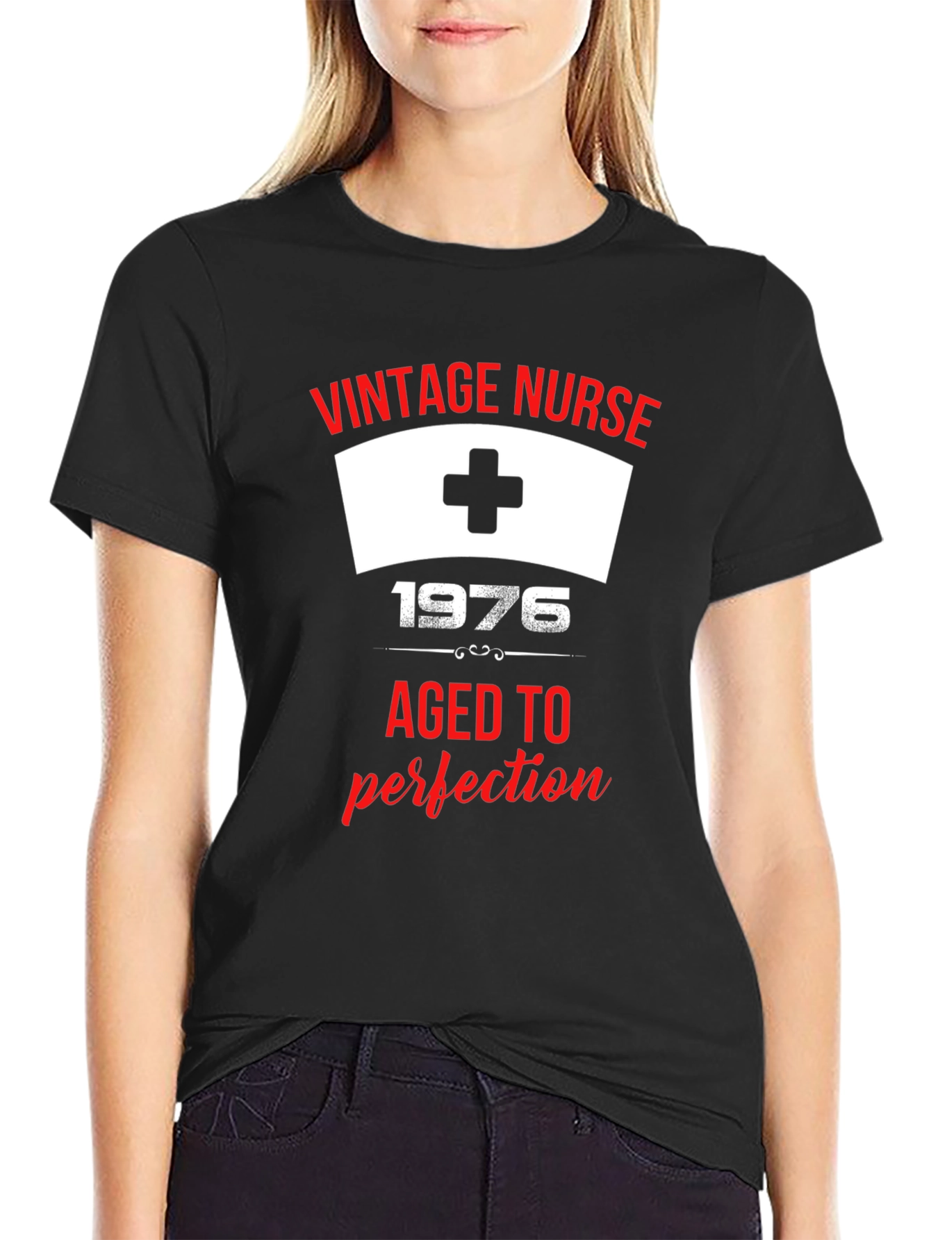Vintage Nurse 1976 Aged To Perfection Graphic T-Shirt