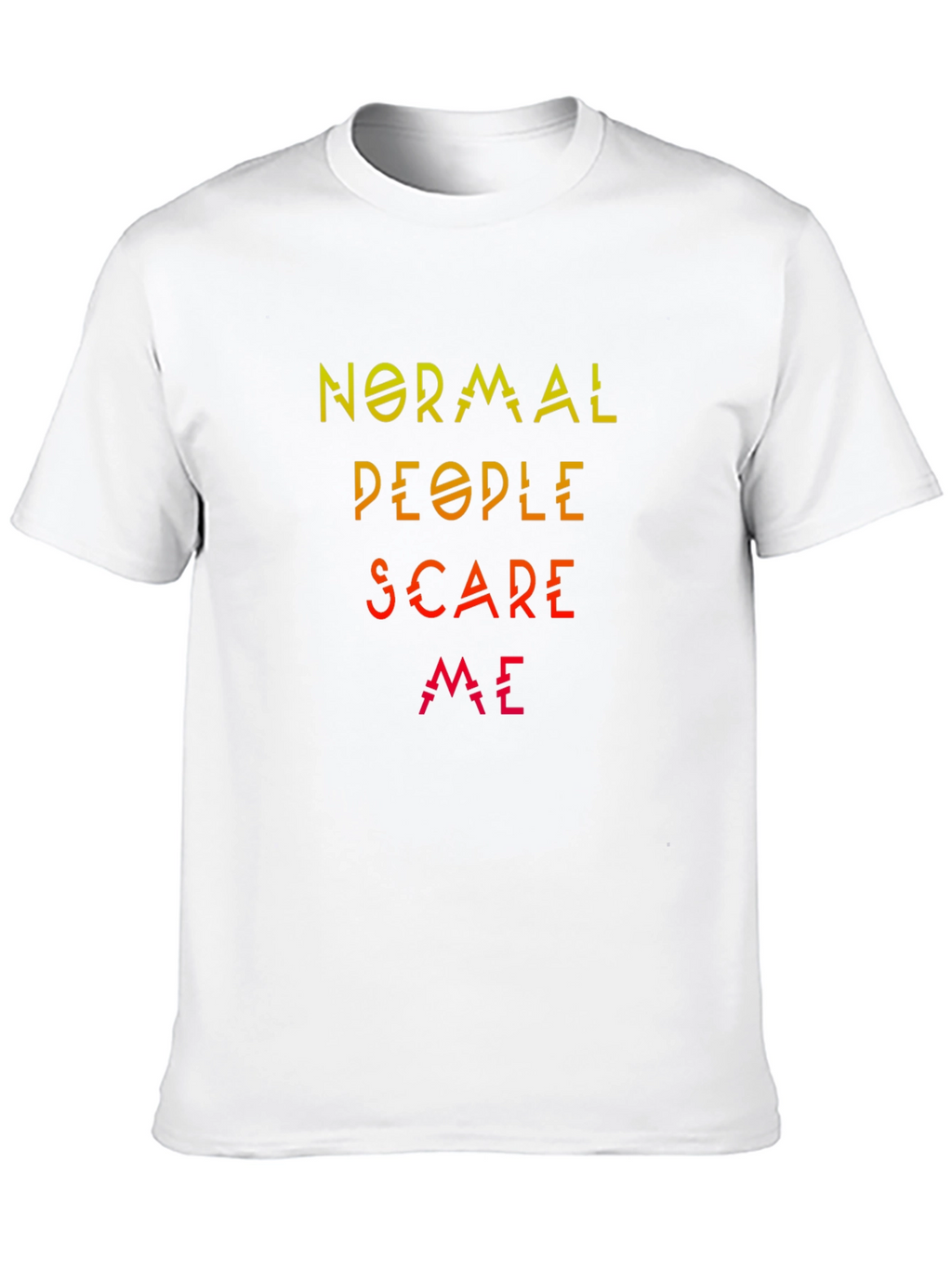 Normal People Scare Me Graphic Tee - Black