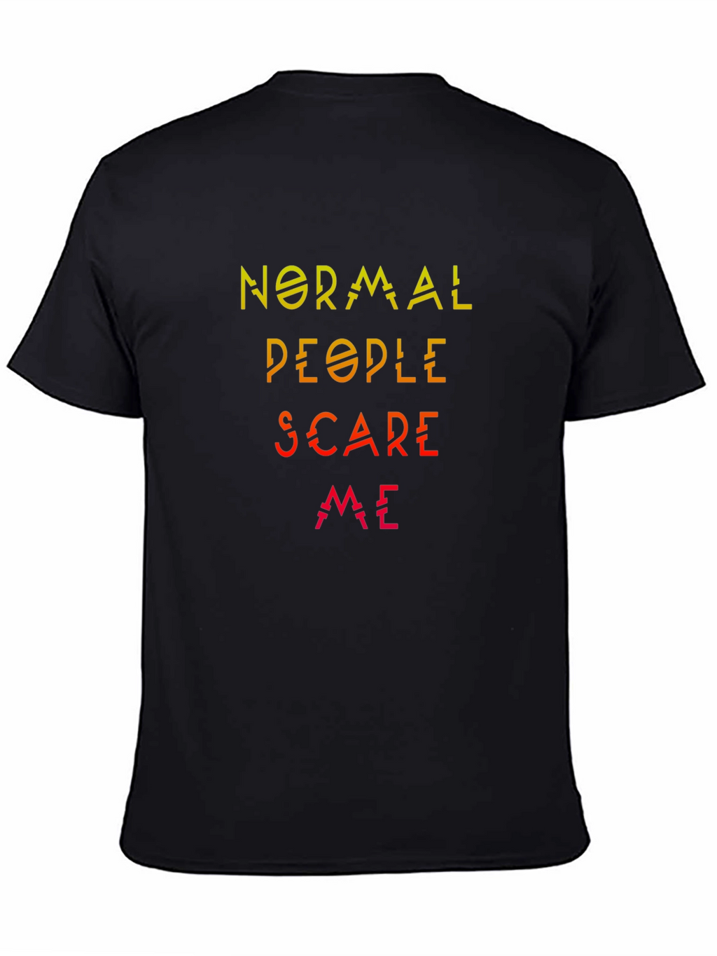 Normal People Scare Me Graphic Tee - Black