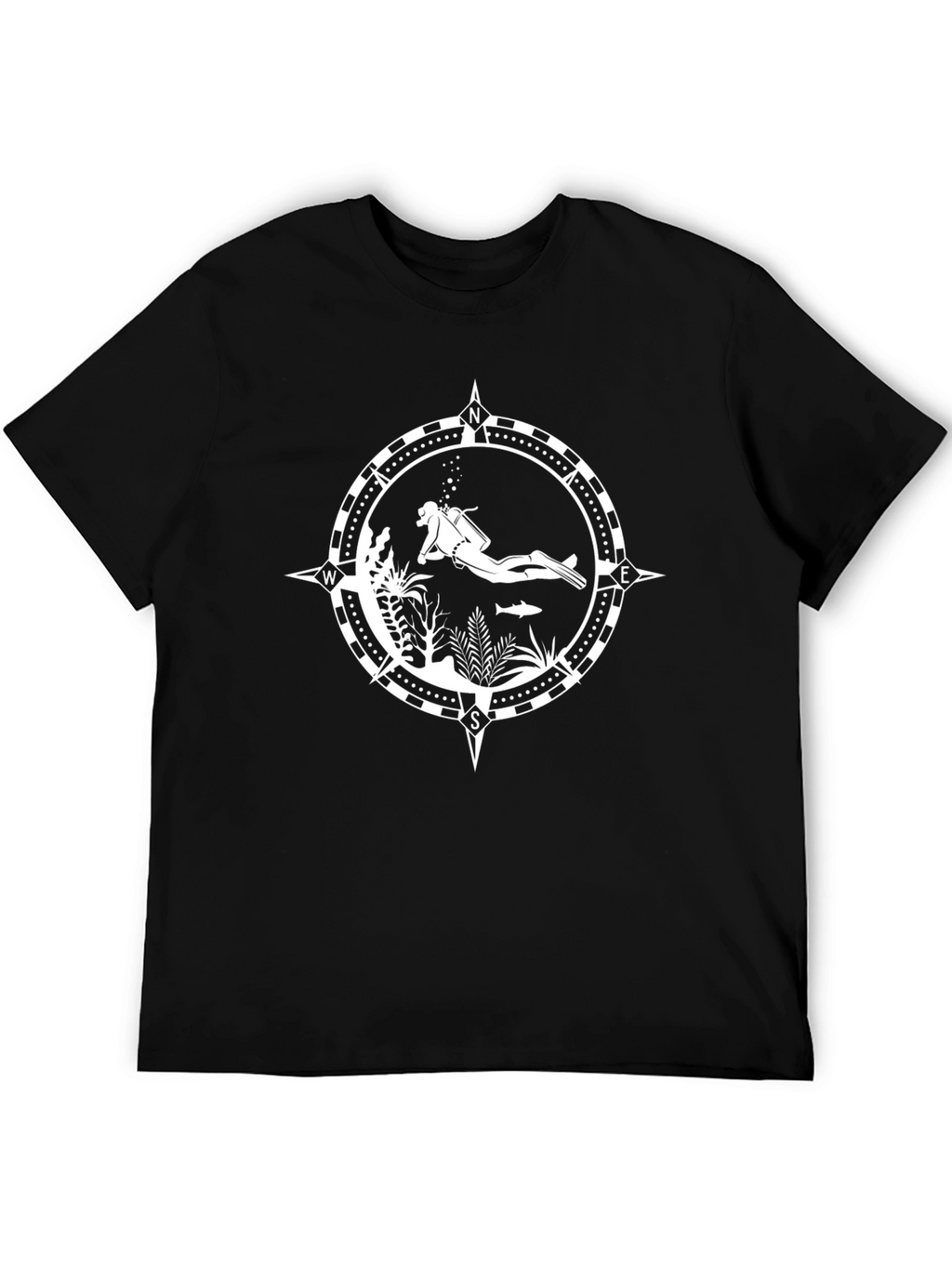 Diver Compass Graphic Tee - Explore the Depths!