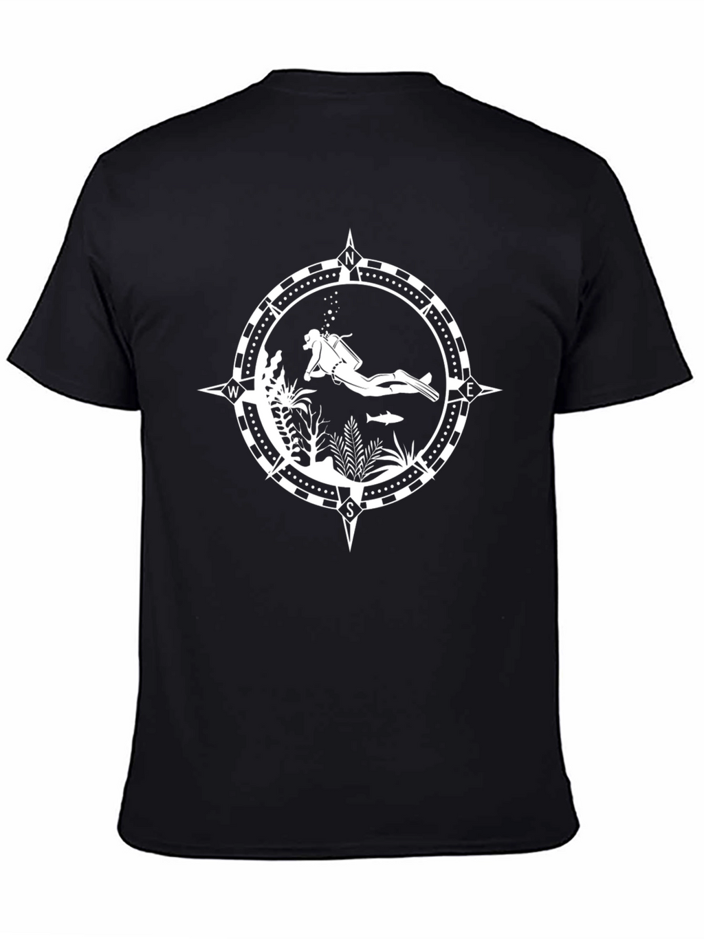 Diver Compass Graphic Tee - Explore the Depths!