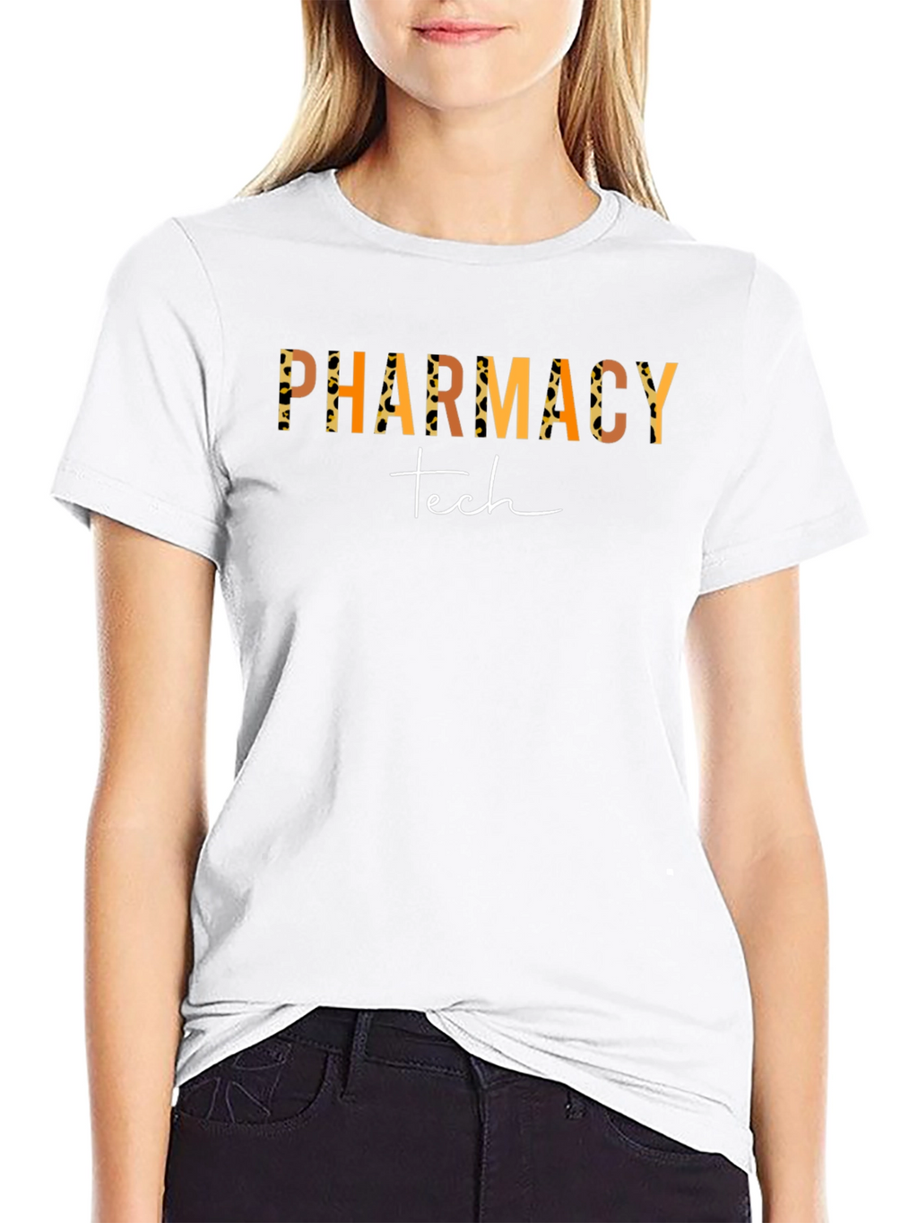 Pharmacy Tech Leopard Print T-Shirt