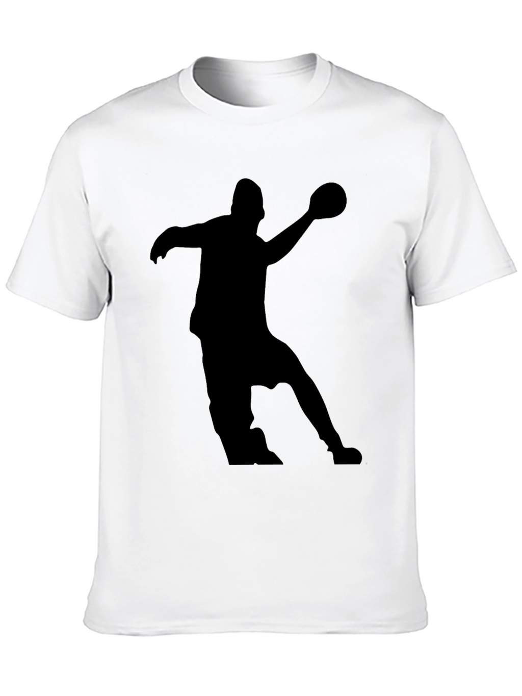 Handball Player Silhouette Graphic Tee