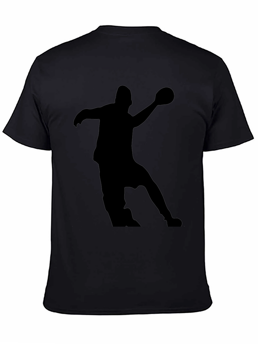 Handball Player Silhouette Graphic Tee