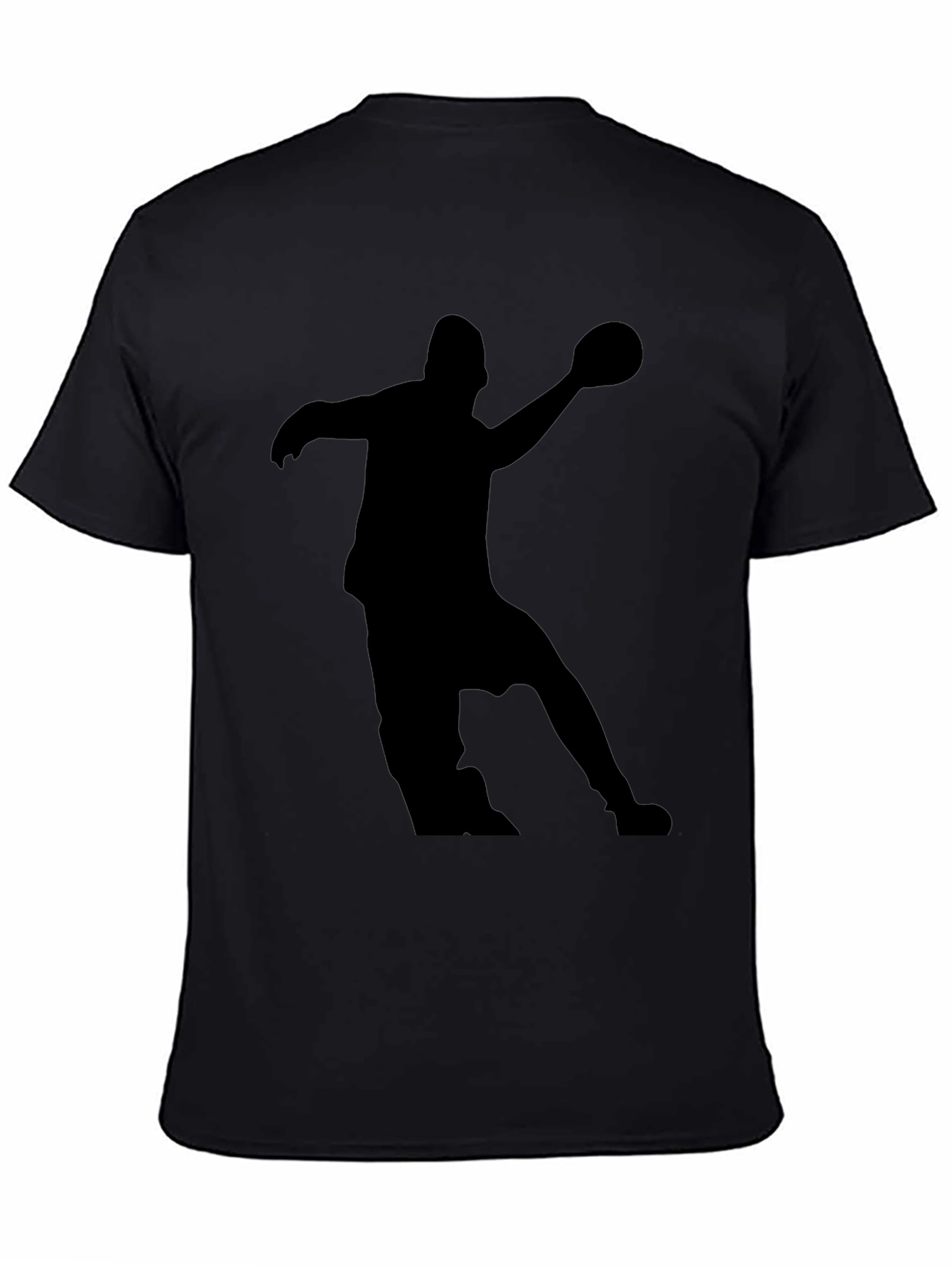 Handball Player Silhouette Graphic Tee