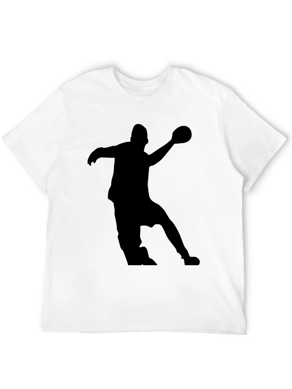 Handball Player Silhouette Graphic Tee