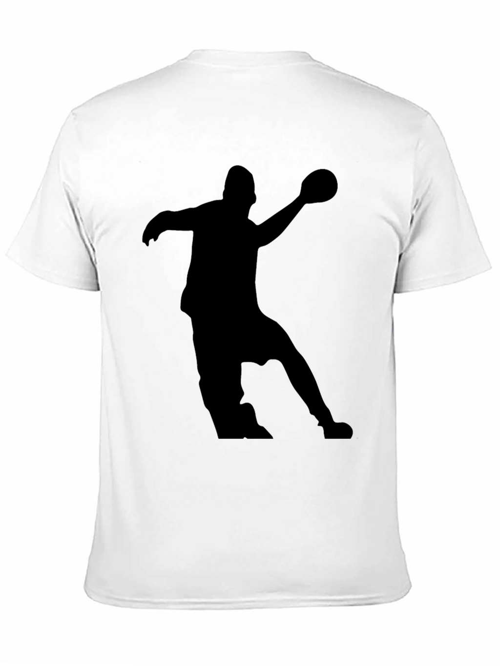 Handball Player Silhouette Graphic Tee