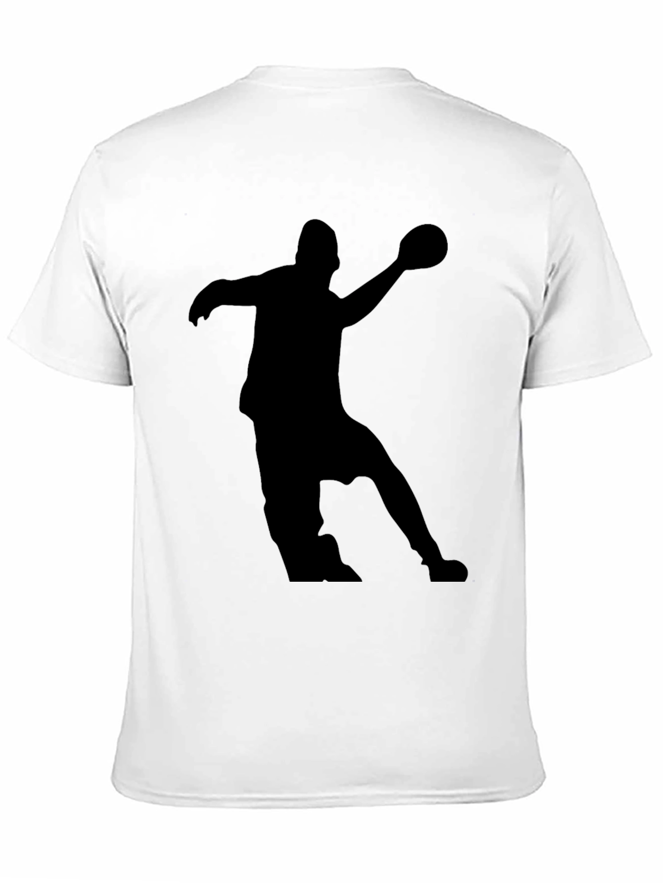 Handball Player Silhouette Graphic Tee