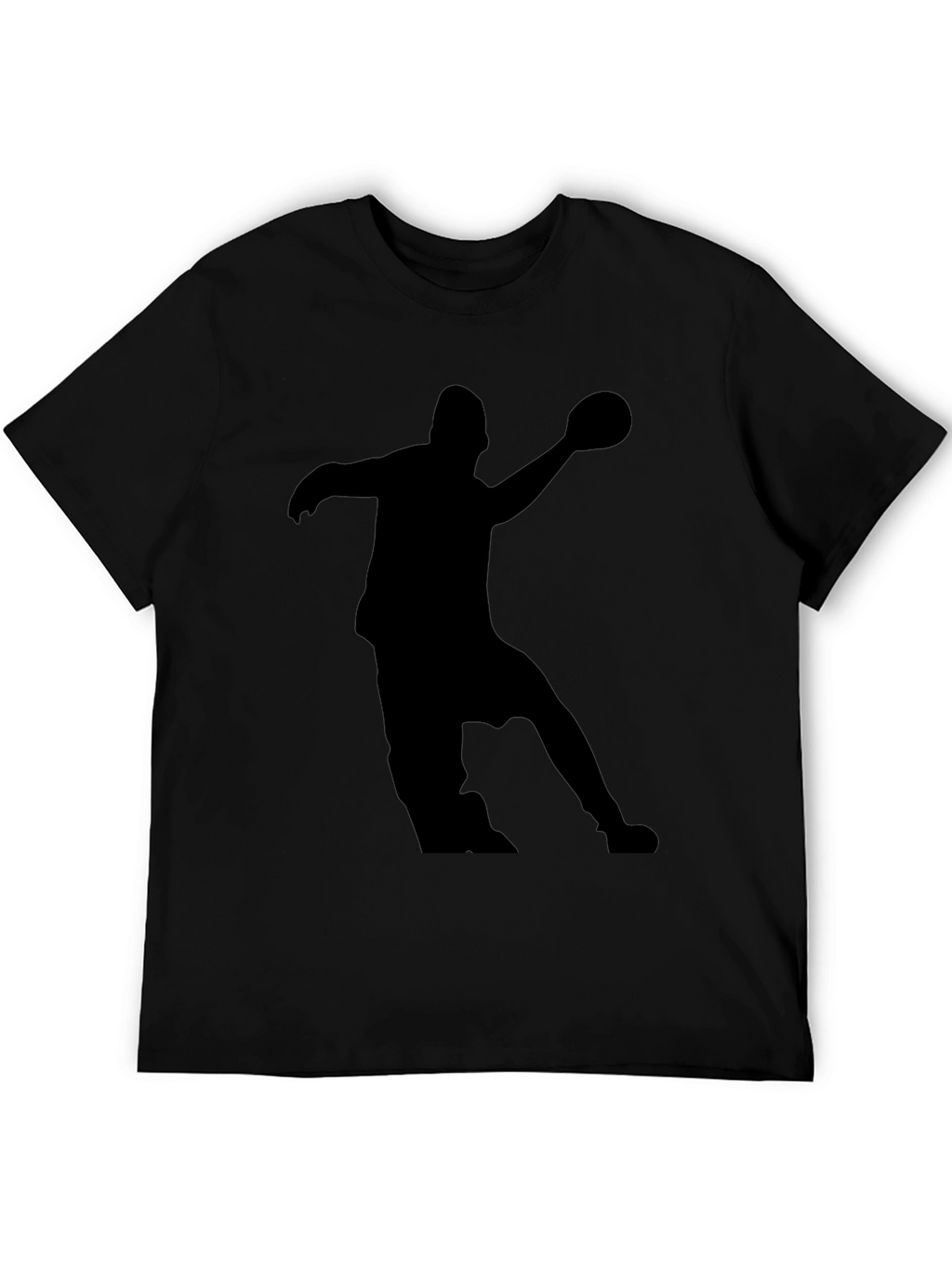 Handball Player Silhouette Graphic Tee