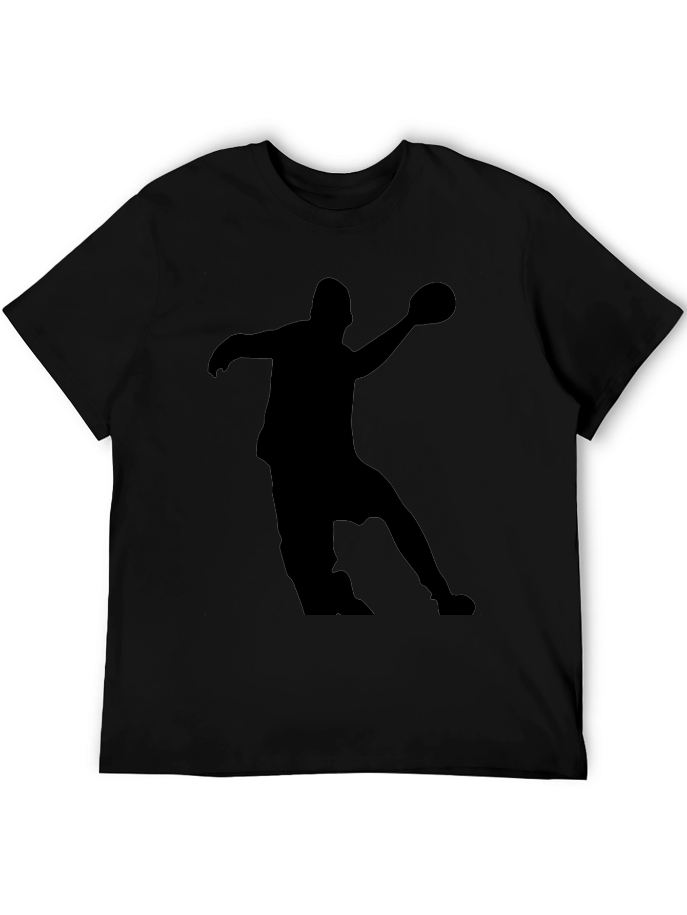 Handball Player Silhouette Graphic Tee