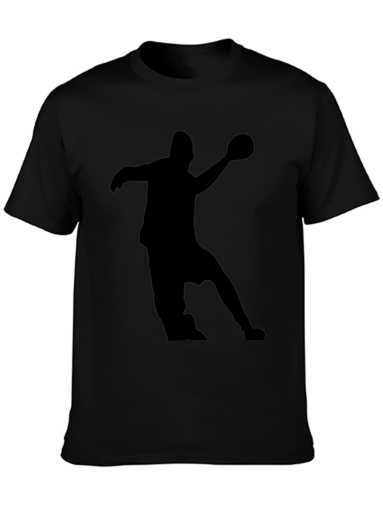 Handball Player Silhouette Graphic Tee