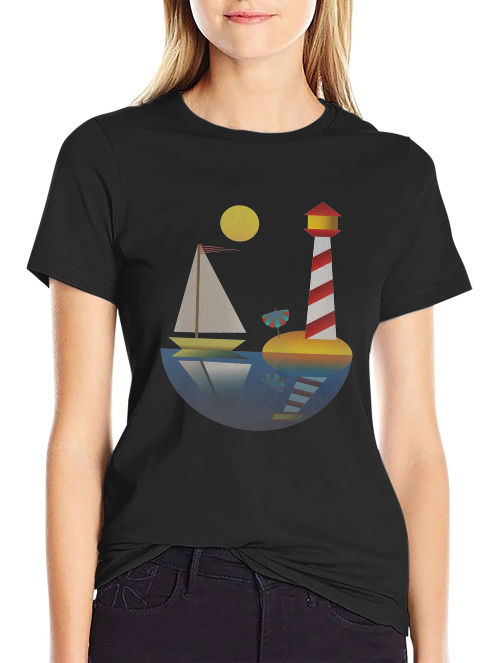 Nautical Lighthouse Graphic T-Shirt - Stylish & Unique