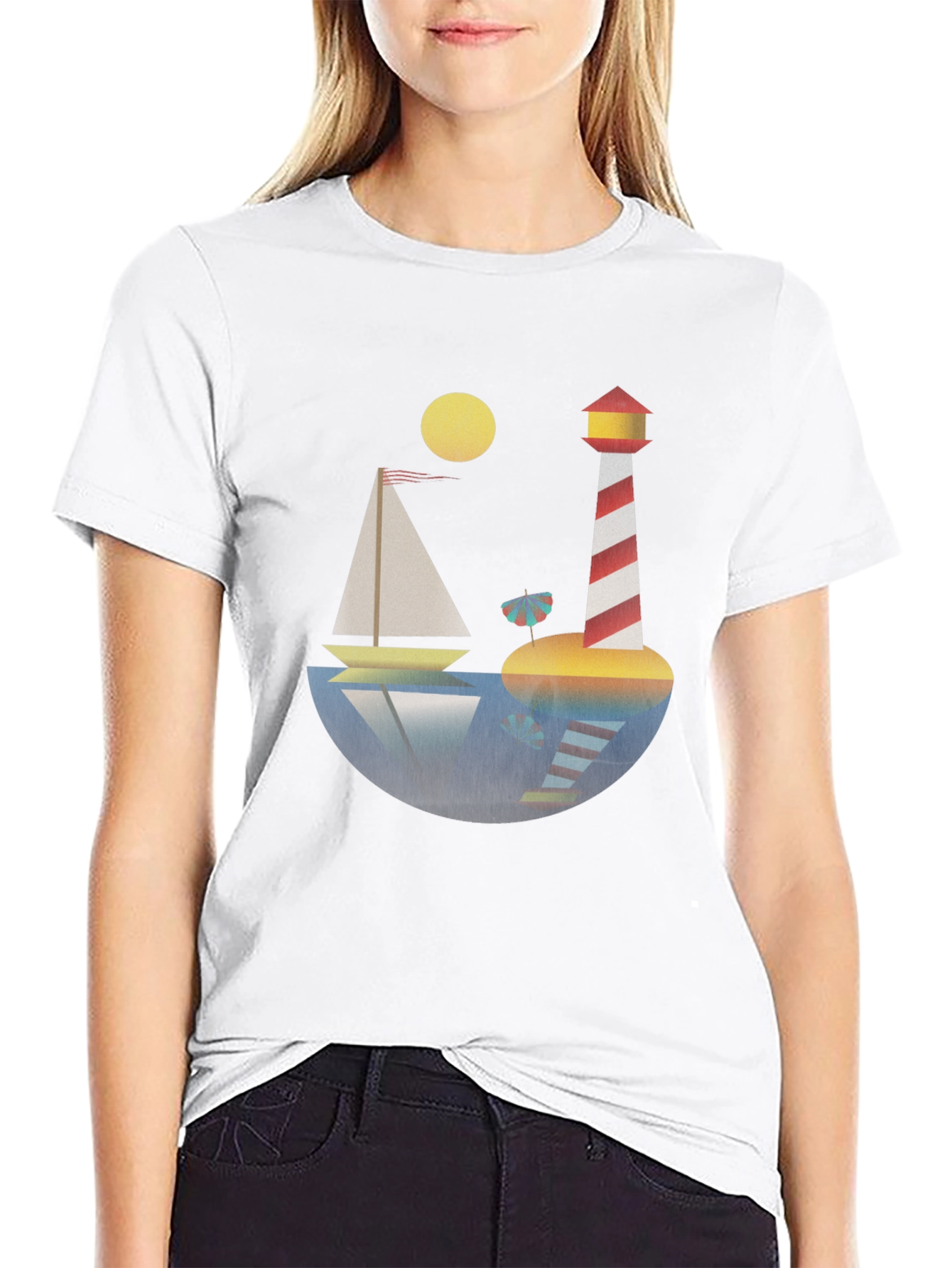 Nautical Lighthouse Graphic T-Shirt - Stylish & Unique