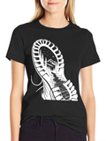 Nature Boot Print Graphic Tee - Black