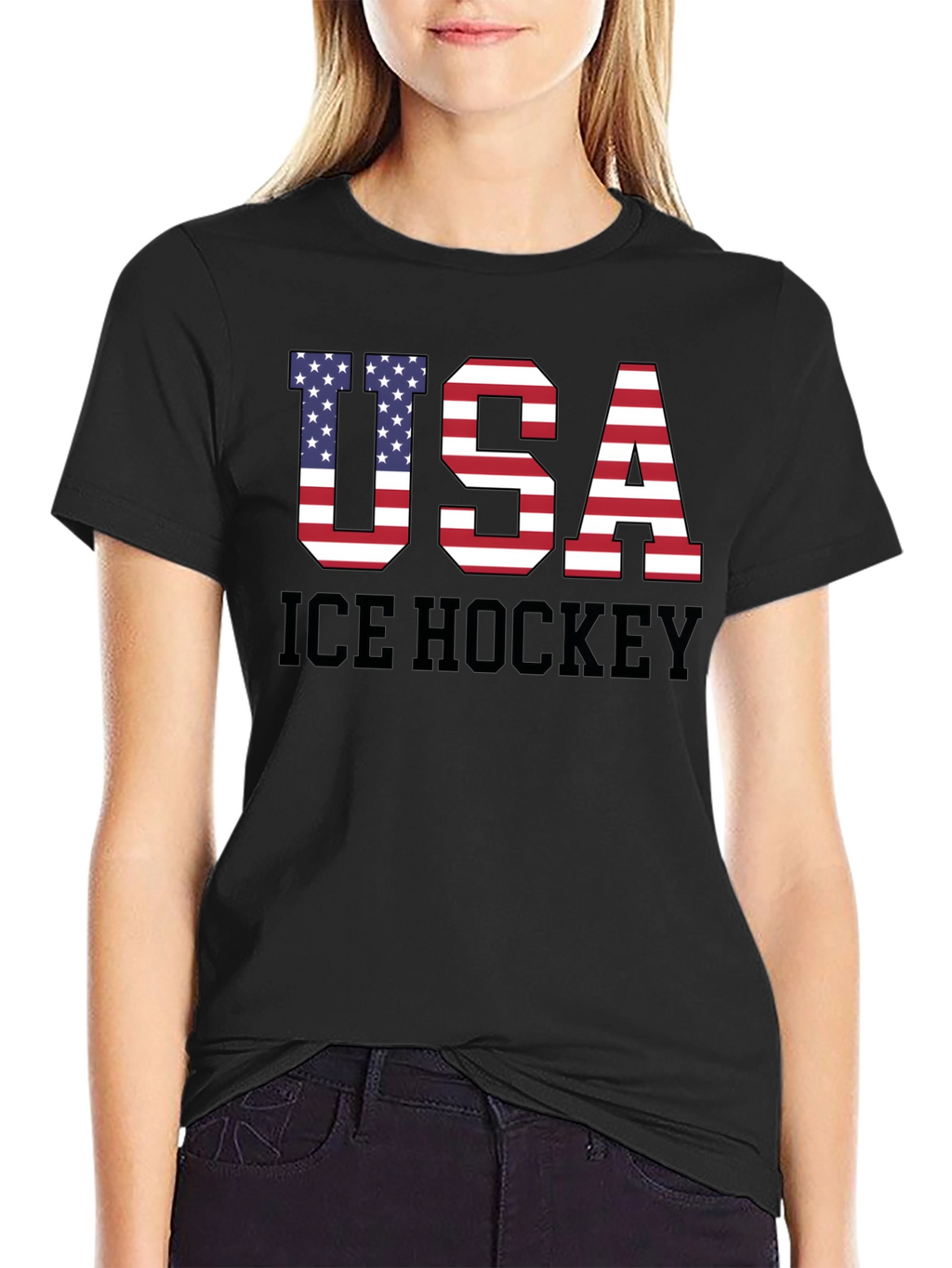 USA Ice Hockey Patriotic T-Shirt