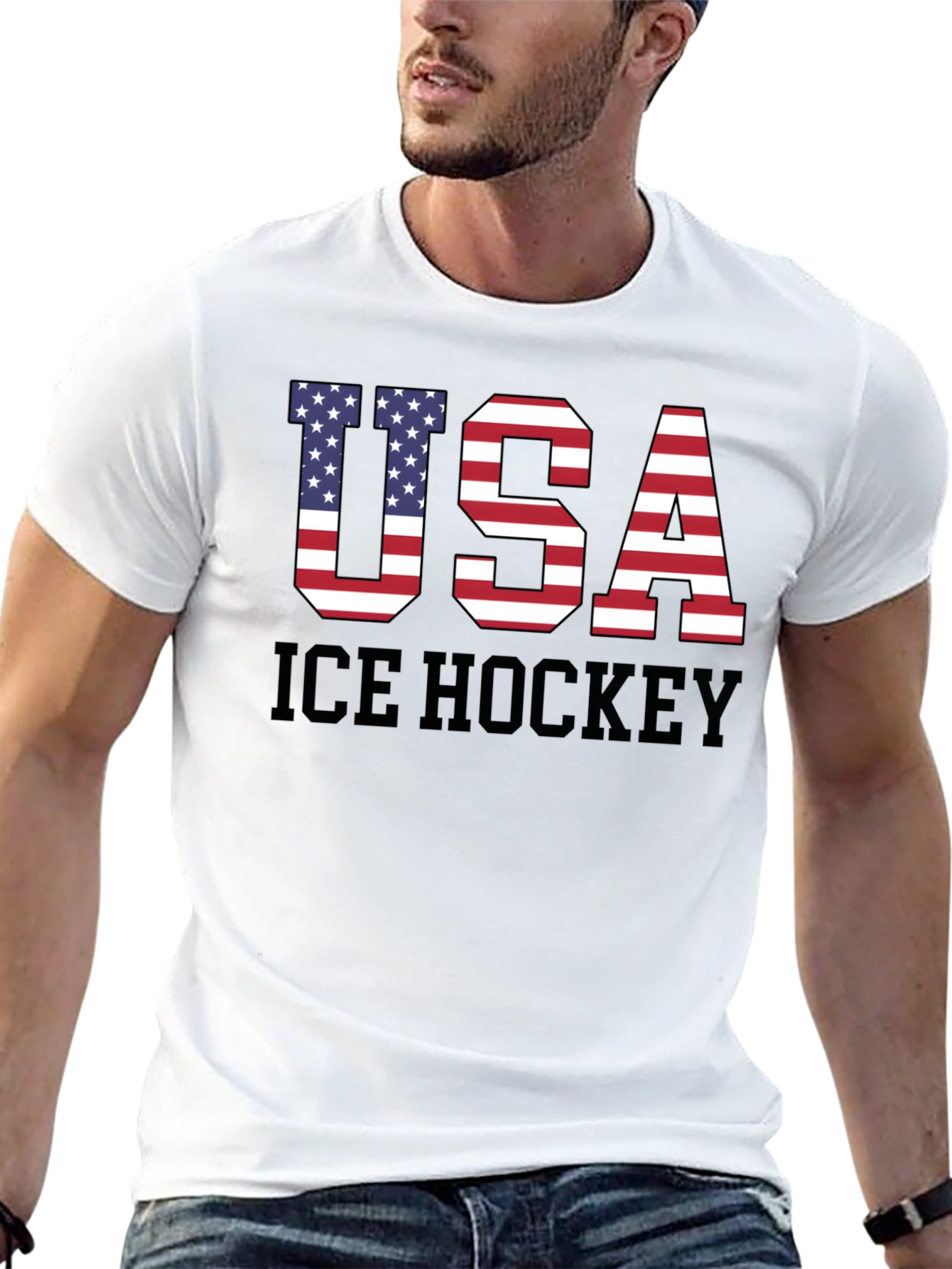 USA Ice Hockey Patriotic T-Shirt