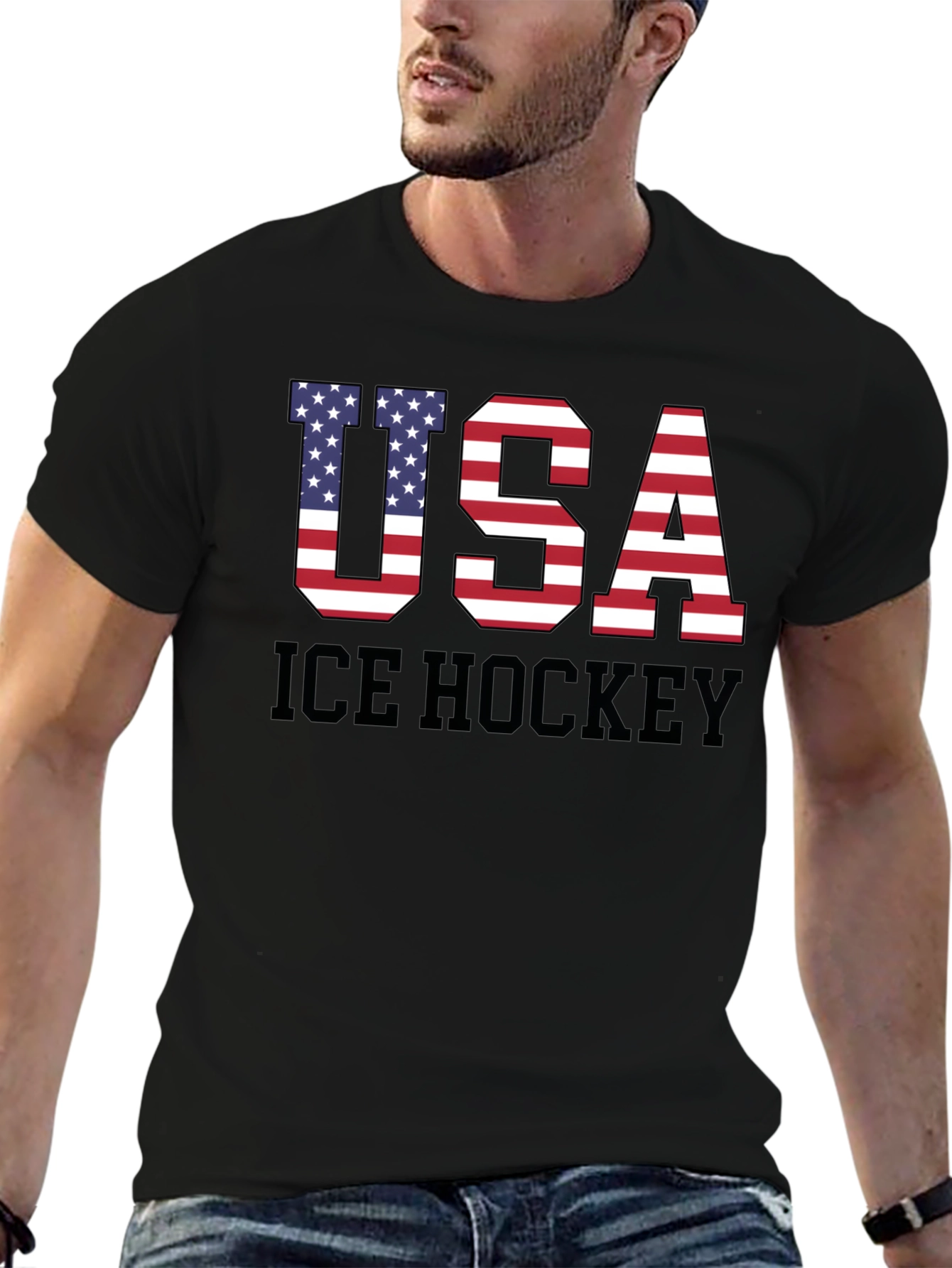 USA Ice Hockey Patriotic T-Shirt