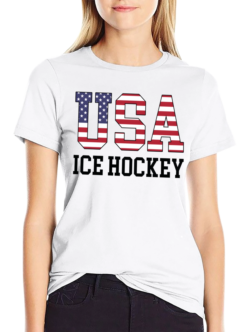 USA Ice Hockey Patriotic T-Shirt