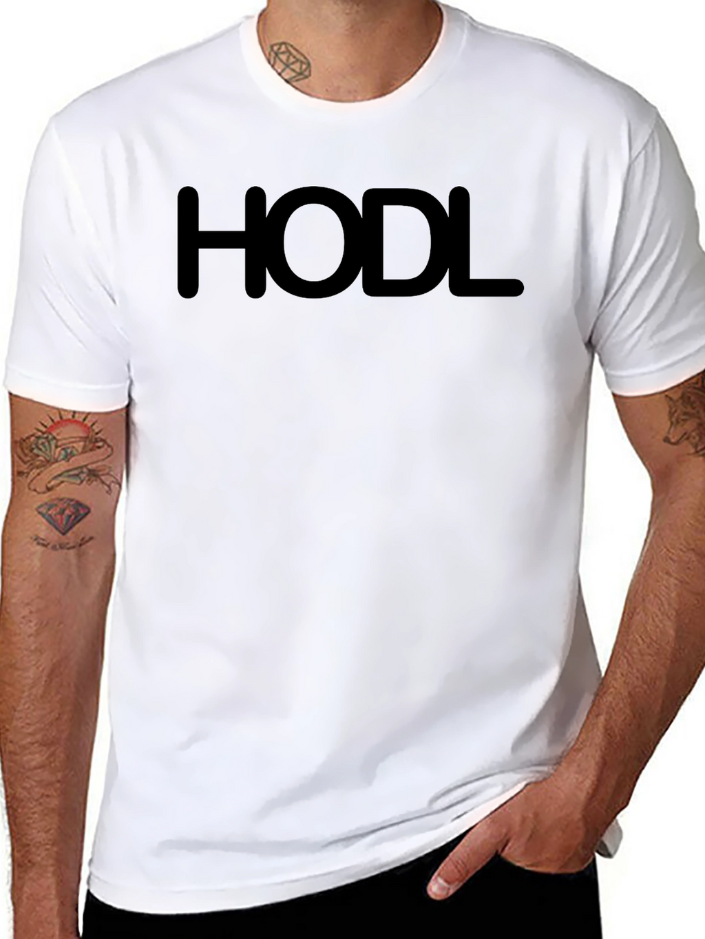 HODL Black Graphic Tee - Crypto Investor T-Shirt
